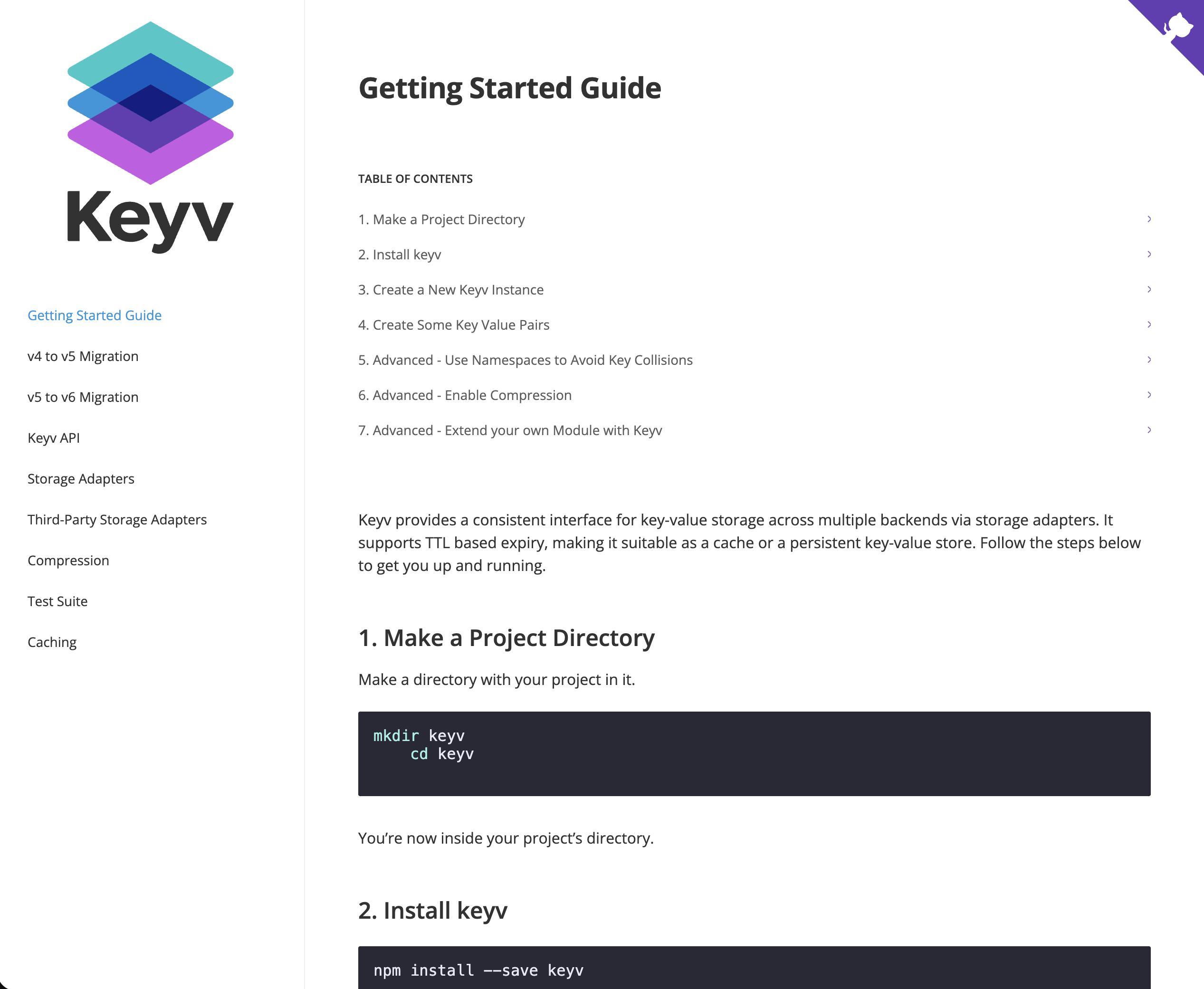 Classic template docs page